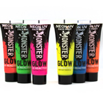 UV Neon Face and Body Glow Paint Set of 6